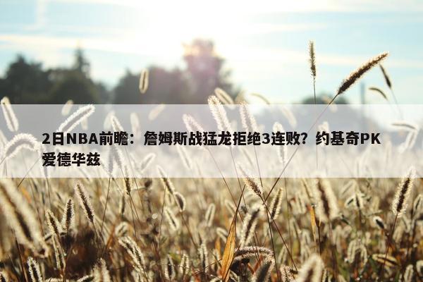 2日NBA前瞻：詹姆斯战猛龙拒绝3连败？约基奇PK爱德华兹