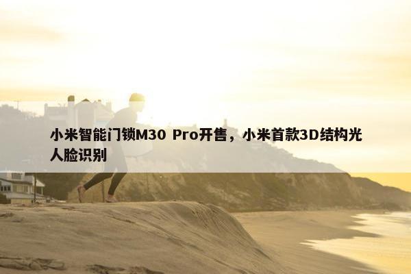 小米智能门锁M30 Pro开售，小米首款3D结构光人脸识别