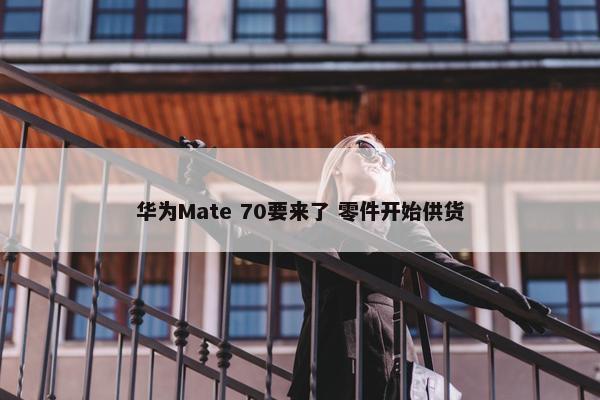 华为Mate 70要来了 零件开始供货