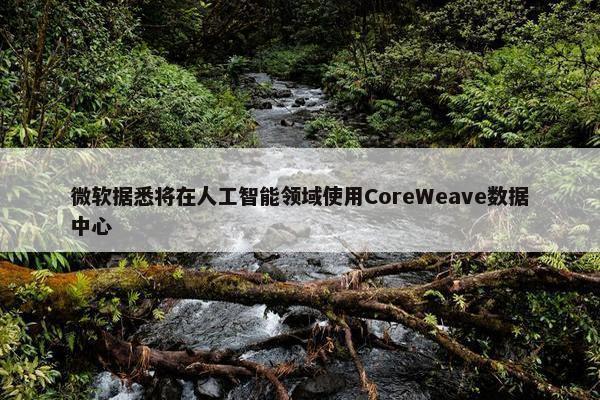 微软据悉将在人工智能领域使用CoreWeave数据中心