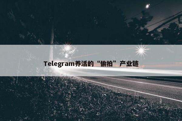 Telegram养活的“偷拍”产业链