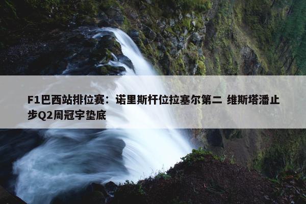 F1巴西站排位赛：诺里斯杆位拉塞尔第二 维斯塔潘止步Q2周冠宇垫底