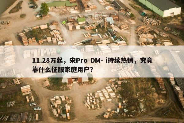 11.28万起，宋Pro DM- i持续热销，究竟靠什么征服家庭用户？