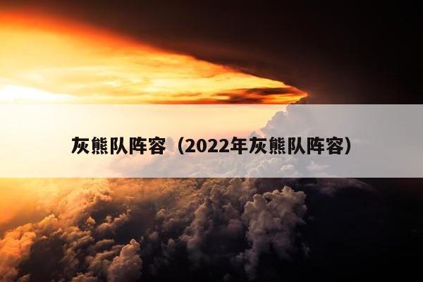 灰熊队阵容（2022年灰熊队阵容）