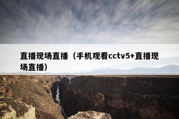 直播现场直播（手机观看cctv5+直播现场直播）