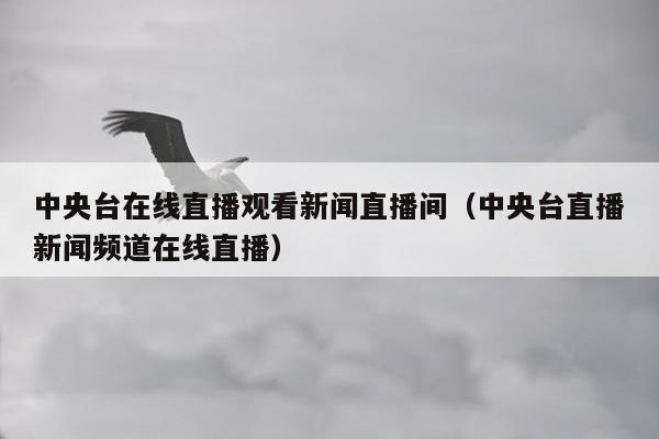 中央台在线直播观看新闻直播间（中央台直播新闻频道在线直播）