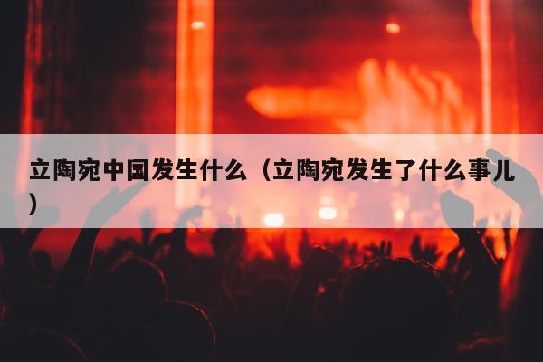 立陶宛中国发生什么（立陶宛发生了什么事儿）