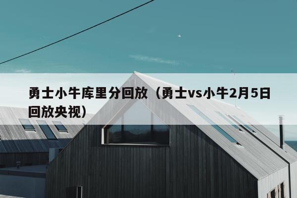 勇士小牛库里分回放（勇士vs小牛2月5日回放央视）