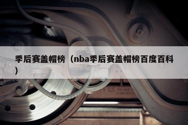 季后赛盖帽榜（nba季后赛盖帽榜百度百科）