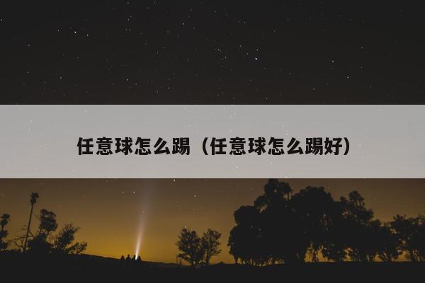 任意球怎么踢（任意球怎么踢好）