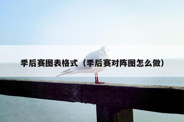 季后赛图表格式（季后赛对阵图怎么做）