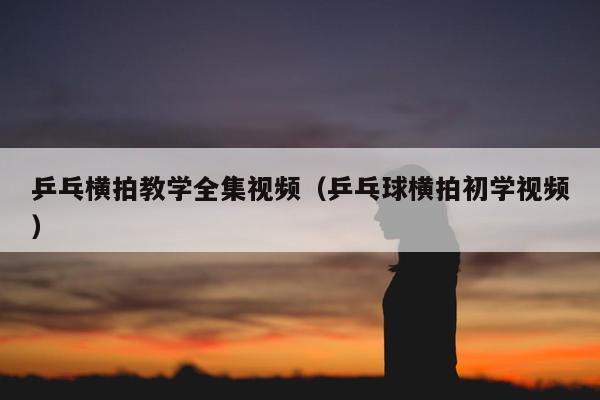 乒乓横拍教学全集视频（乒乓球横拍初学视频）