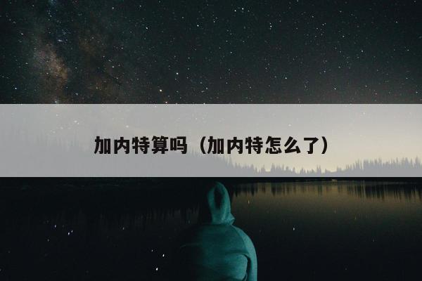 加内特算吗（加内特怎么了）