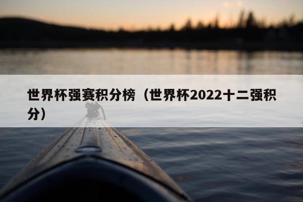 世界杯强赛积分榜（世界杯2022十二强积分）