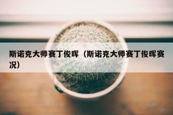 斯诺克大师赛丁俊晖（斯诺克大师赛丁俊晖赛况）