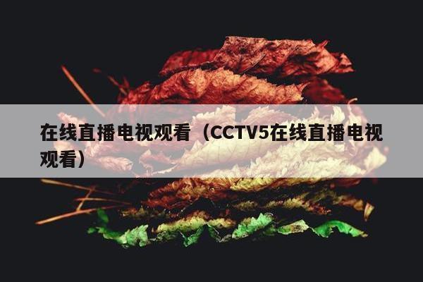 在线直播电视观看（CCTV5在线直播电视观看）