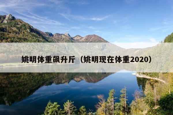 姚明体重飙升斤（姚明现在体重2020）