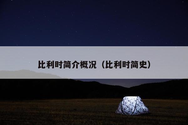 比利时简介概况（比利时简史）