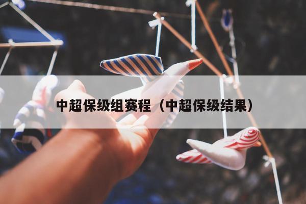 中超保级组赛程（中超保级结果）