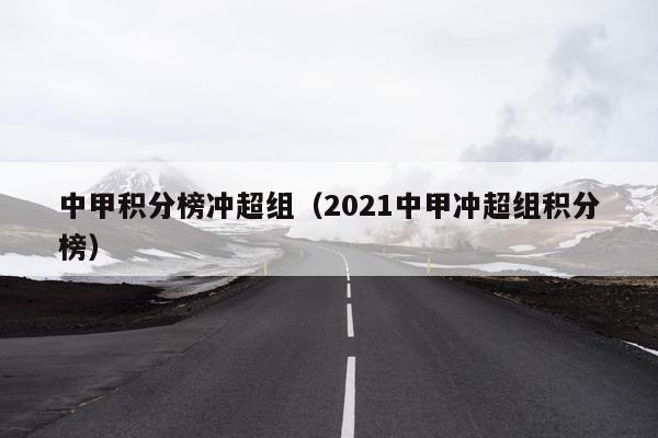 中甲积分榜冲超组（2021中甲冲超组积分榜）