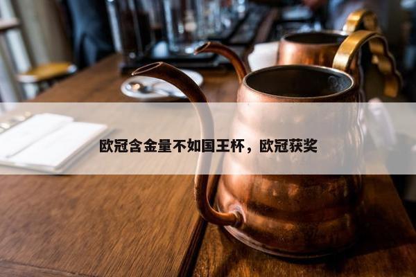 欧冠含金量不如国王杯，欧冠获奖