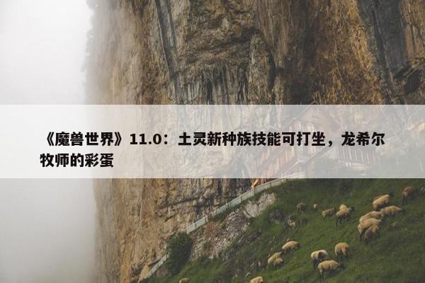 《魔兽世界》11.0：土灵新种族技能可打坐，龙希尔牧师的彩蛋