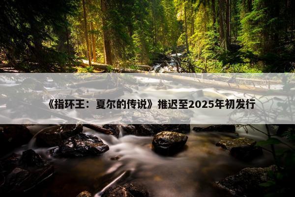 《指环王：夏尔的传说》推迟至2025年初发行