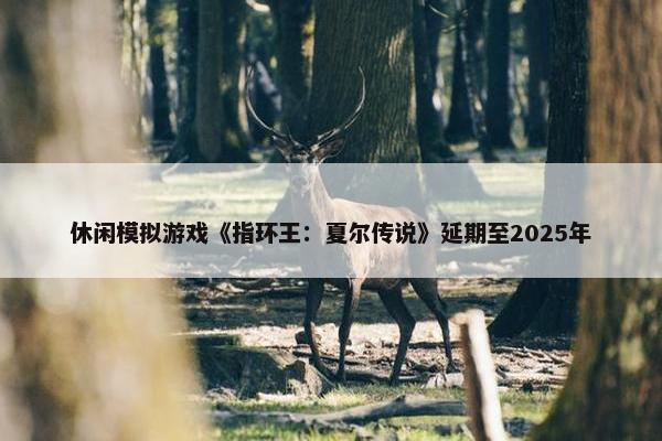 休闲模拟游戏《指环王：夏尔传说》延期至2025年