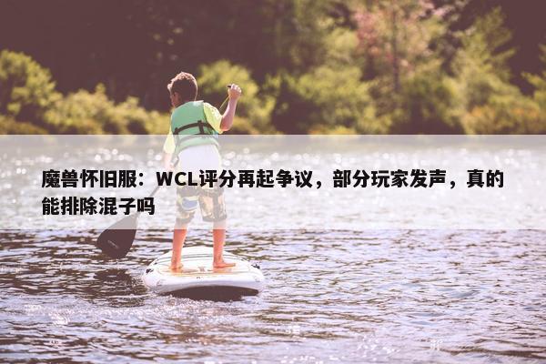 魔兽怀旧服：WCL评分再起争议，部分玩家发声，真的能排除混子吗