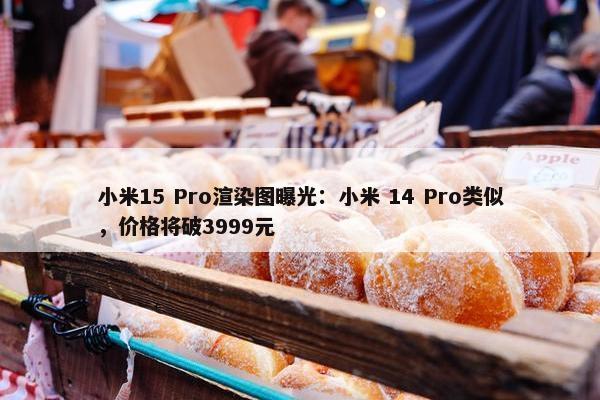 小米15 Pro渲染图曝光：小米 14 Pro类似，价格将破3999元