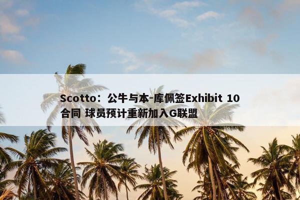 Scotto：公牛与本-库佩签Exhibit 10合同 球员预计重新加入G联盟