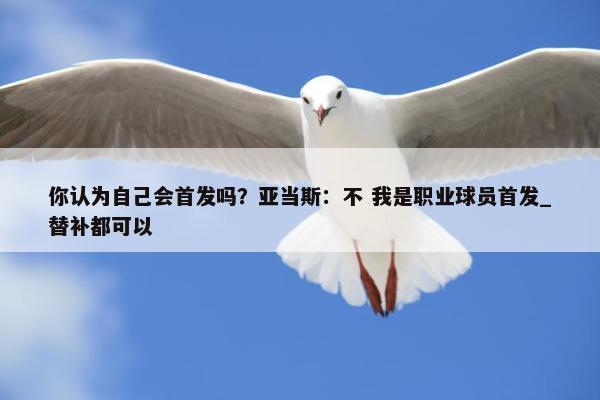 你认为自己会首发吗？亚当斯：不 我是职业球员首发_替补都可以