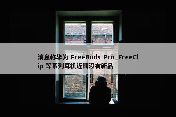 消息称华为 FreeBuds Pro_FreeClip 等系列耳机近期没有新品