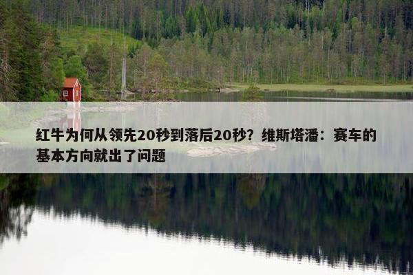 红牛为何从领先20秒到落后20秒？维斯塔潘：赛车的基本方向就出了问题