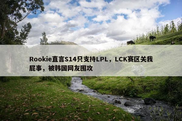 Rookie直言S14只支持LPL，LCK赛区关我屁事，被韩国网友围攻