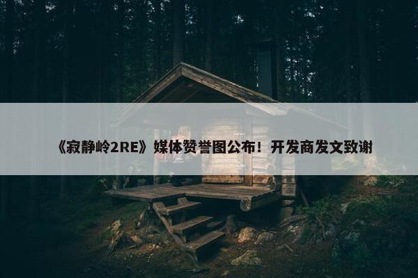 《寂静岭2RE》媒体赞誉图公布！开发商发文致谢