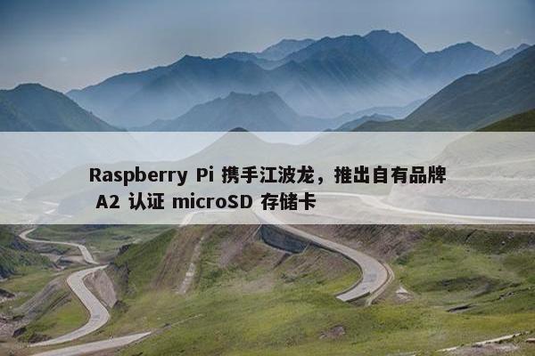 Raspberry Pi 携手江波龙，推出自有品牌 A2 认证 microSD 存储卡