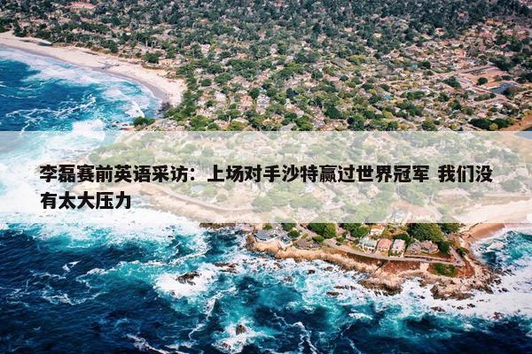 李磊赛前英语采访：上场对手沙特赢过世界冠军 我们没有太大压力