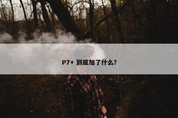 P7+ 到底加了什么？