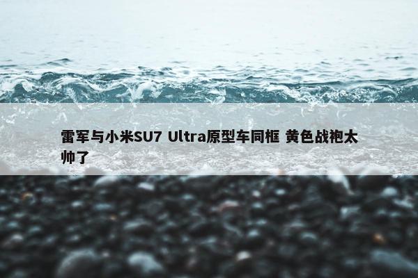 雷军与小米SU7 Ultra原型车同框 黄色战袍太帅了