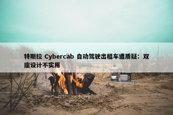 特斯拉 Cybercab 自动驾驶出租车遭质疑：双座设计不实用