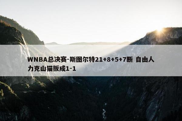 WNBA总决赛-斯图尔特21+8+5+7断 自由人力克山猫扳成1-1