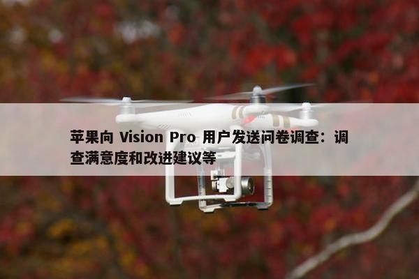 苹果向 Vision Pro 用户发送问卷调查：调查满意度和改进建议等