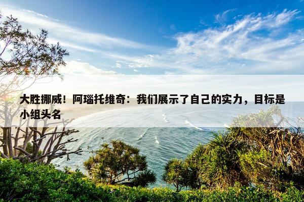 大胜挪威！阿瑙托维奇：我们展示了自己的实力，目标是小组头名