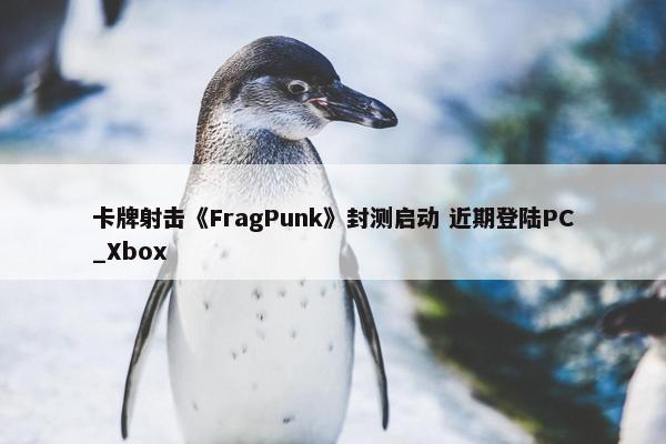 卡牌射击《FragPunk》封测启动 近期登陆PC_Xbox