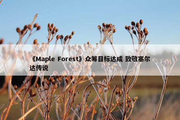 《Maple Forest》众筹目标达成 致敬塞尔达传说