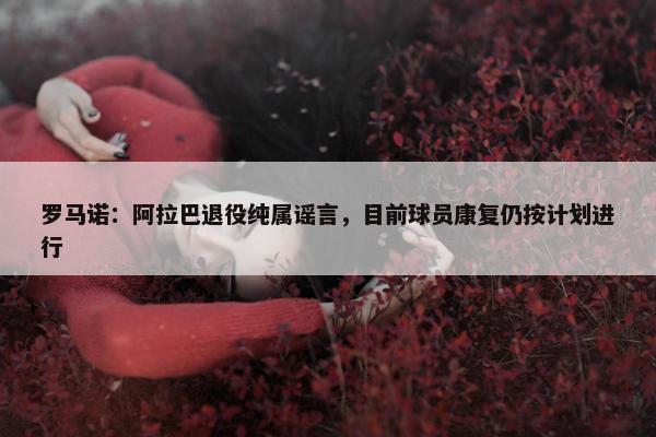 罗马诺：阿拉巴退役纯属谣言，目前球员康复仍按计划进行