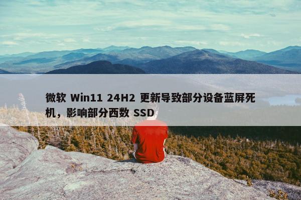 微软 Win11 24H2 更新导致部分设备蓝屏死机，影响部分西数 SSD