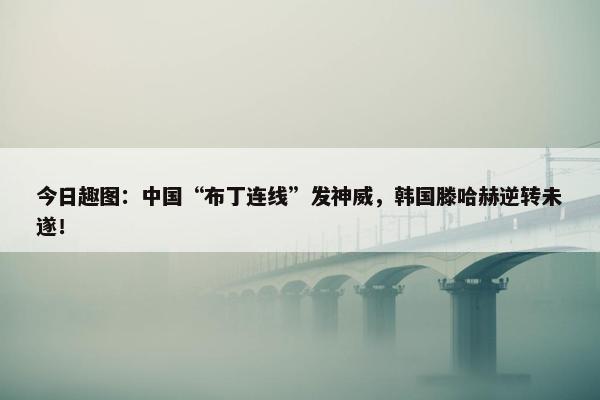 今日趣图：中国“布丁连线”发神威，韩国滕哈赫逆转未遂！