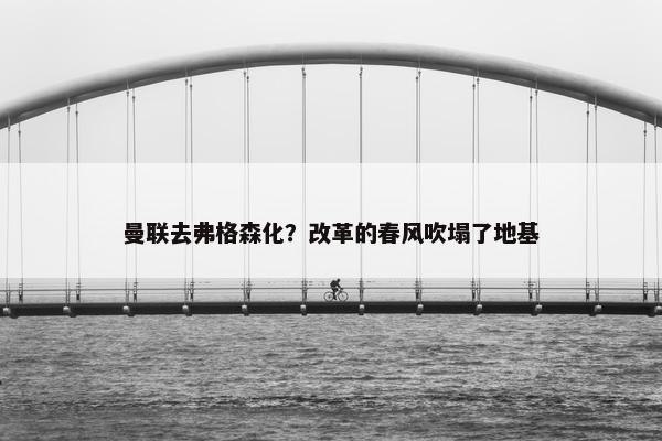 曼联去弗格森化？改革的春风吹塌了地基